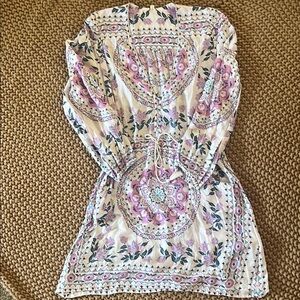 Spell Bohemian Dress in Pink and Cream